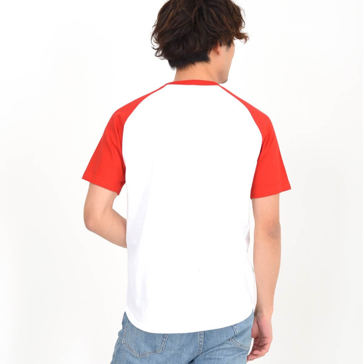5.6オンス ヘビーウェイトラグランTシャツ | メンズ | 1枚 | 00106-CRT | ホワイト×ブラック