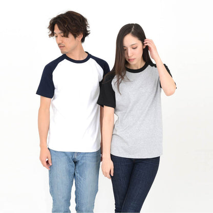 5.6オンス ヘビーウェイトラグランTシャツ | メンズ | 1枚 | 00106-CRT | ホワイト×ブラック