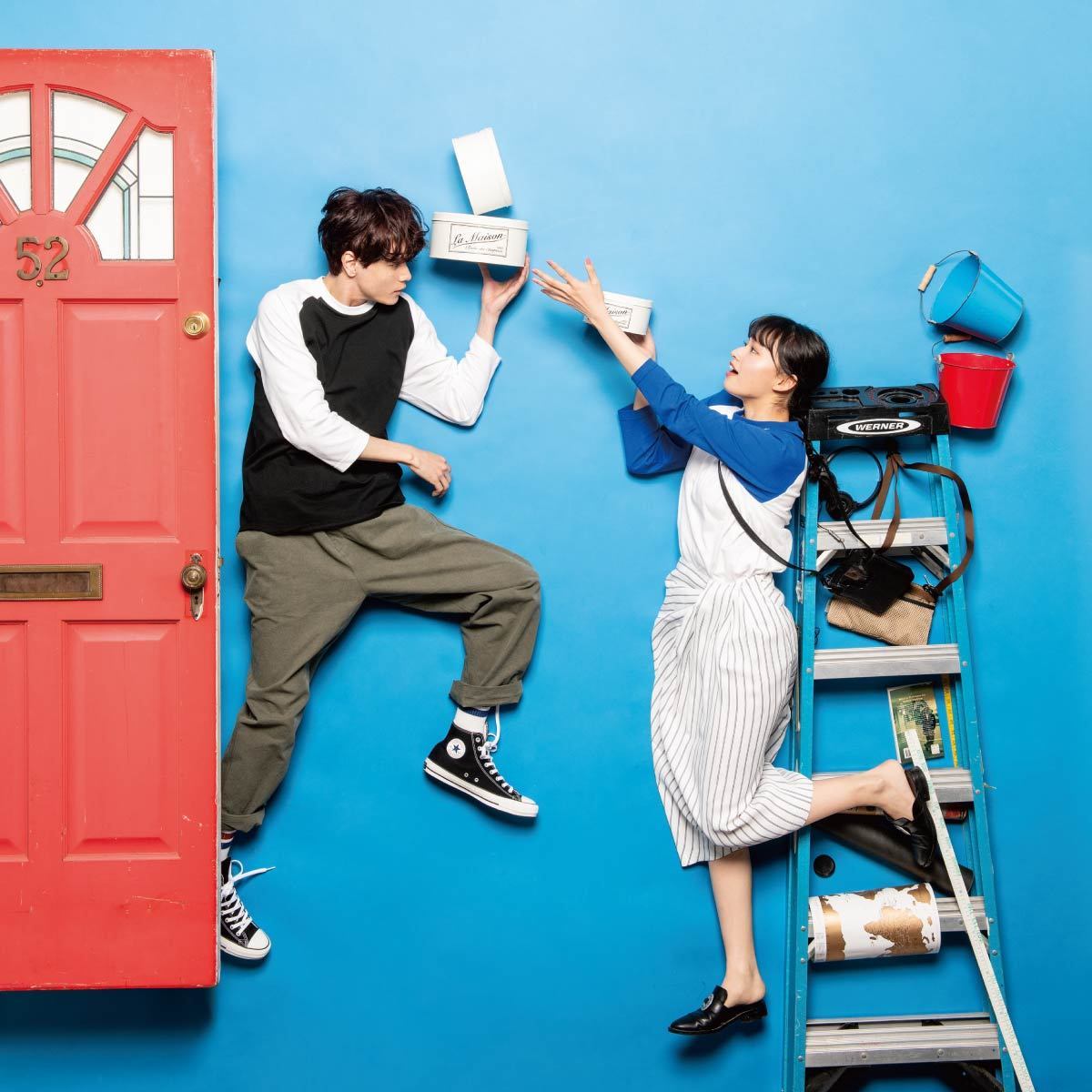 5.6オンス ヘビーウェイトベースボールTシャツ | メンズ | 1枚 | 00107-CRB | ホワイト×ロイヤルブルー