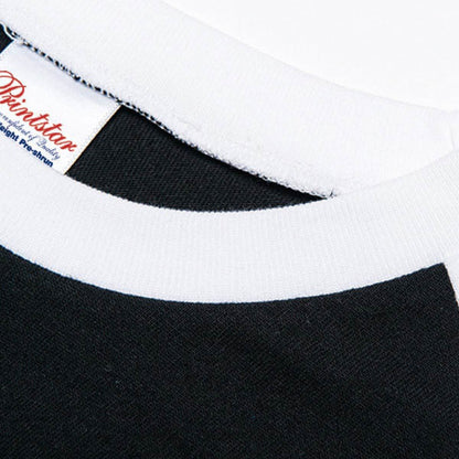 5.6オンス ヘビーウェイトベースボールTシャツ | ビッグサイズ | 1枚 | 00107-CRB | ブラック×ホワイト
