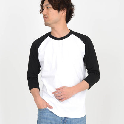 5.6オンス ヘビーウェイトベースボールTシャツ | メンズ | 1枚 | 00107-CRB | ホワイト×ロイヤルブルー