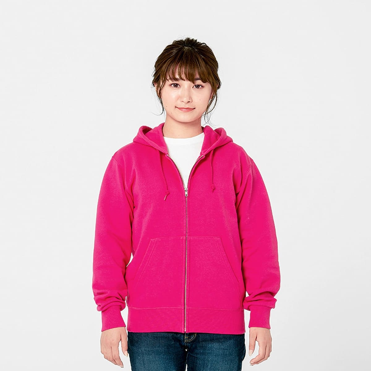 9.7オンス スタンダードWフードジップパーカー | ビッグサイズ | 1枚 | 00189-NNZ | ライトベージュ