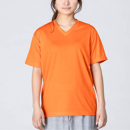 4.4オンス ドライ Vネック Tシャツ | ビッグサイズ | 1枚 | 00337-AVT | オレンジ