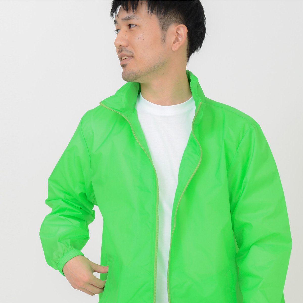 ベーシックフードインウィンドブレーカー | メンズ | 1枚 | 00088-NFW | ホワイト