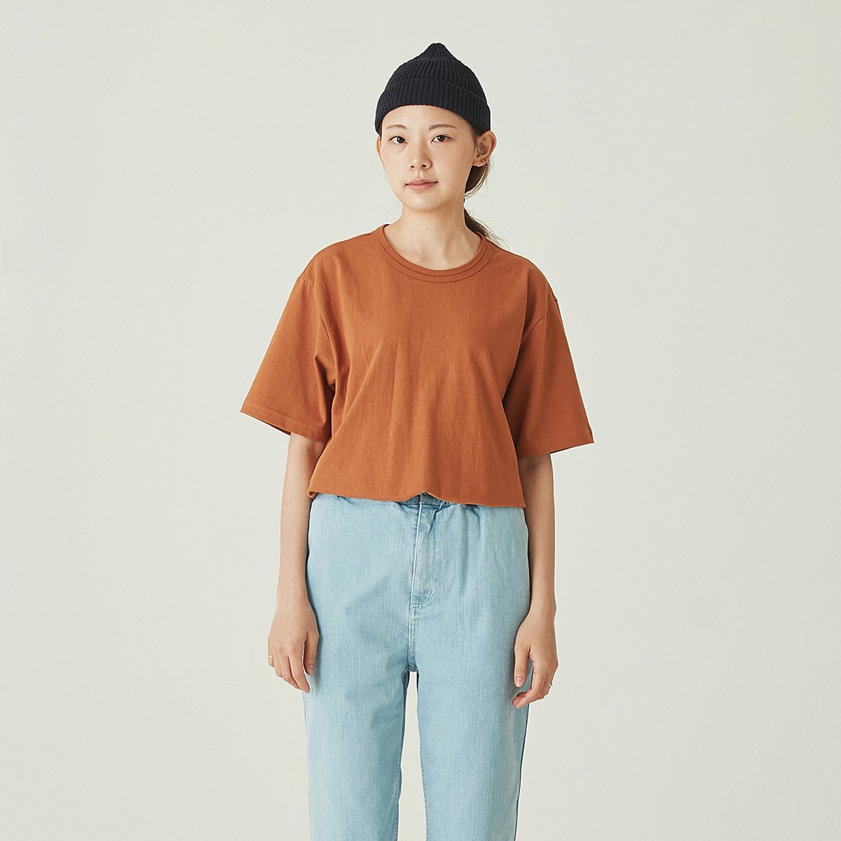 DOUBLE RIBS ダブルネックリブ 厚手半袖Tシャツ | メンズ | 1枚 | WHTTP_DR | ORANGE