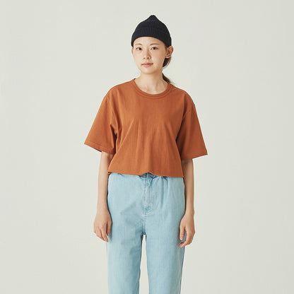 DOUBLE RIBS ダブルネックリブ 厚手半袖Tシャツ | メンズ | 1枚 | WHTTP_DR | ORANGE