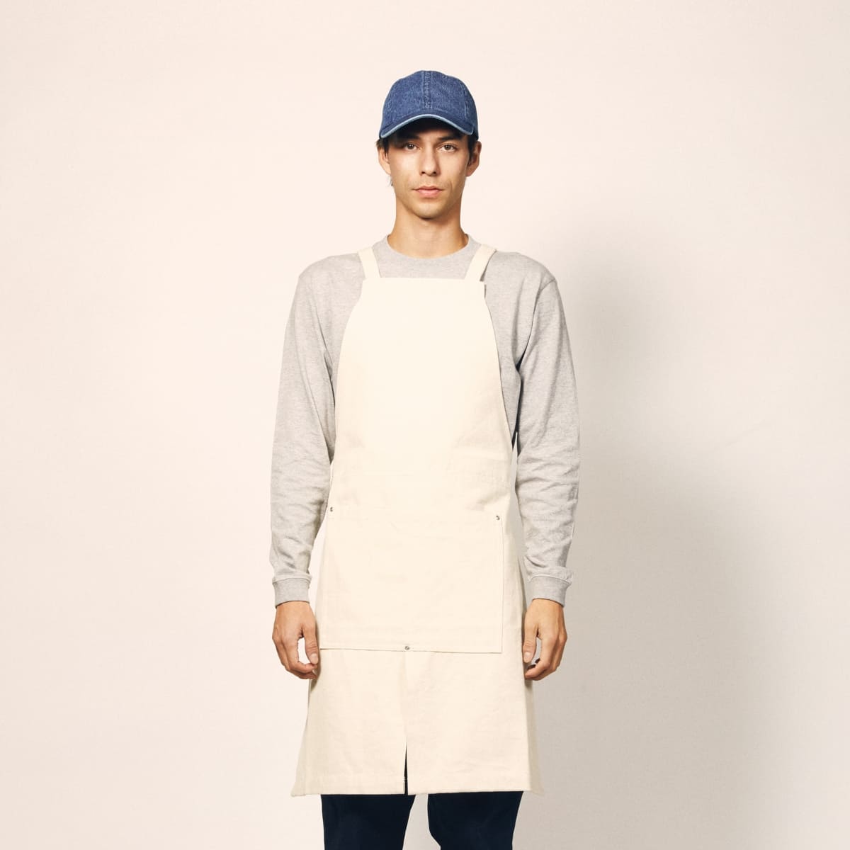 ウォッシュキャンバス エプロン（クロスタイプ） | ノベルティ(小物) | 1枚 | 1384-01 | キャメル