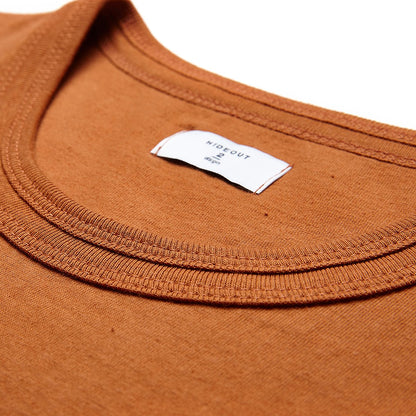 DOUBLE RIBS ダブルネックリブ 厚手半袖Tシャツ | メンズ | 1枚 | WHTTP_DR | ORANGE