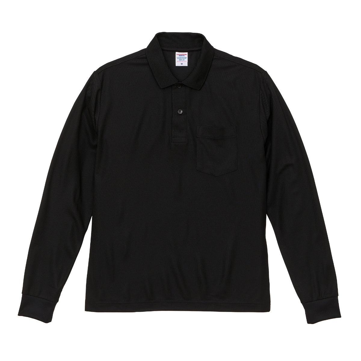 4.7オンス スペシャル ドライ カノコ ロングスリーブ ポロシャツ（ポケット付）（ローブリード） | メンズ | 1枚 | 2024-01 | ブラック