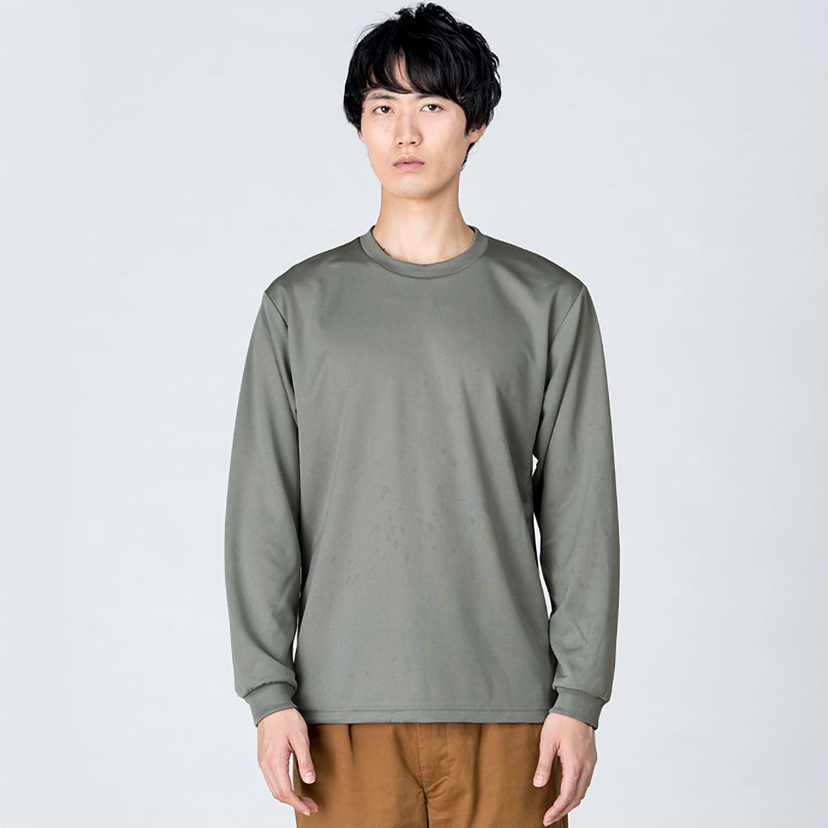 ユニクロ長袖Tシャツ♪Mサイズ♪濃いグレ♪ - トレーナー