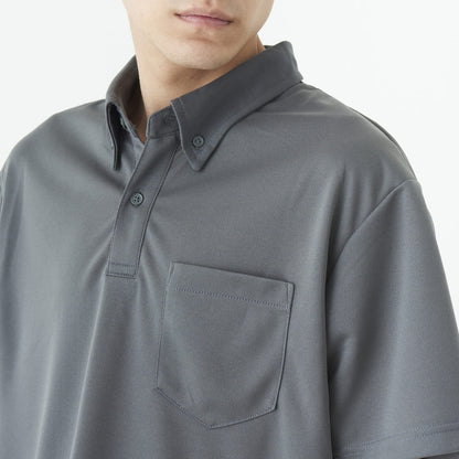 ドライボタンダウンポロシャツ | ビッグサイズ | 1枚 | 00331-ABP | ライトブルー