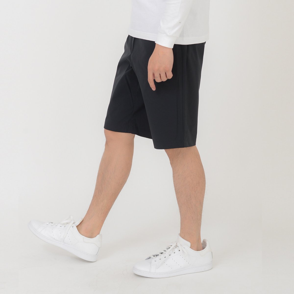 ドライストレッチハーフパンツ | ビッグサイズ | 1枚 | 00372-SAH | ブラック