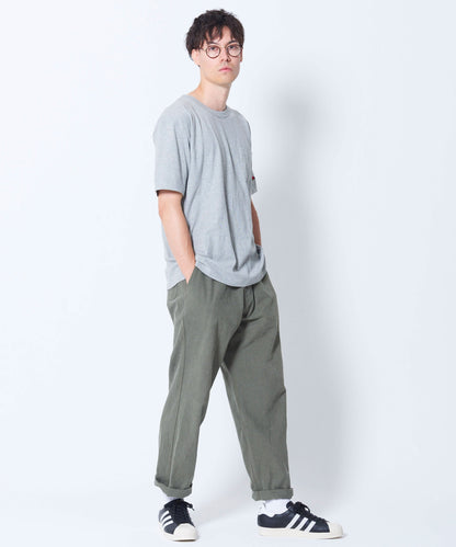 ヘビーウェイト クルーネックポケット付きTシャツ(袖ワッペン) | メンズ | 1枚 | 1001 | 杢グレー