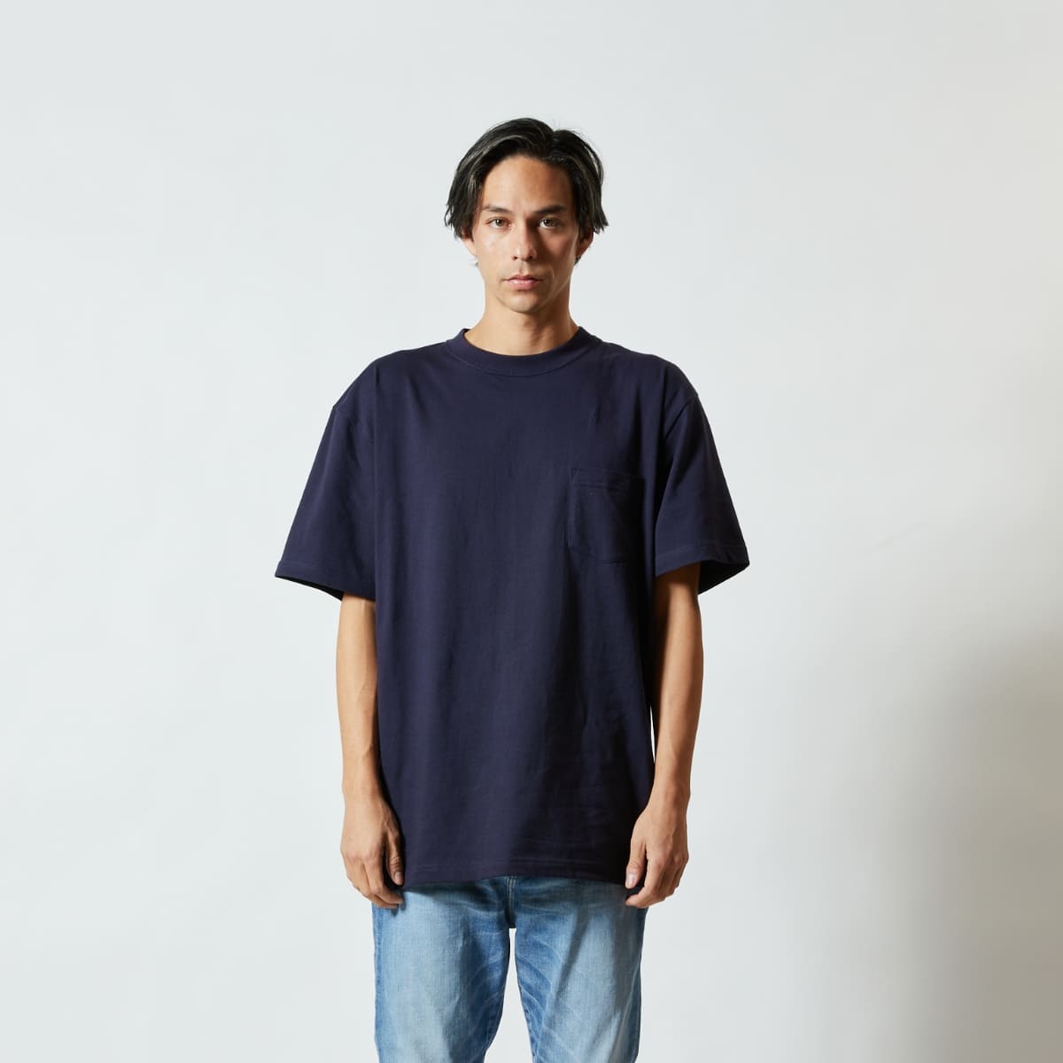 5.6オンス ハイクオリティー Tシャツ(ポケット付) | メンズ | 1枚 | 5006-01 | ミックスグレー
