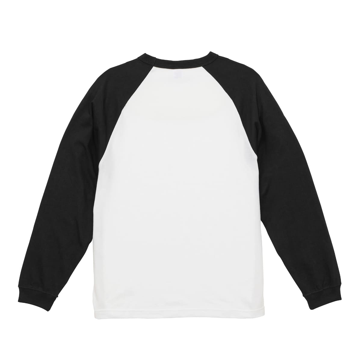 5.6オンス ラグラン ロングスリーブ Tシャツ（1.6インチリブ） | メンズ | 1枚 | 5048-01 | ホワイト/ブラック