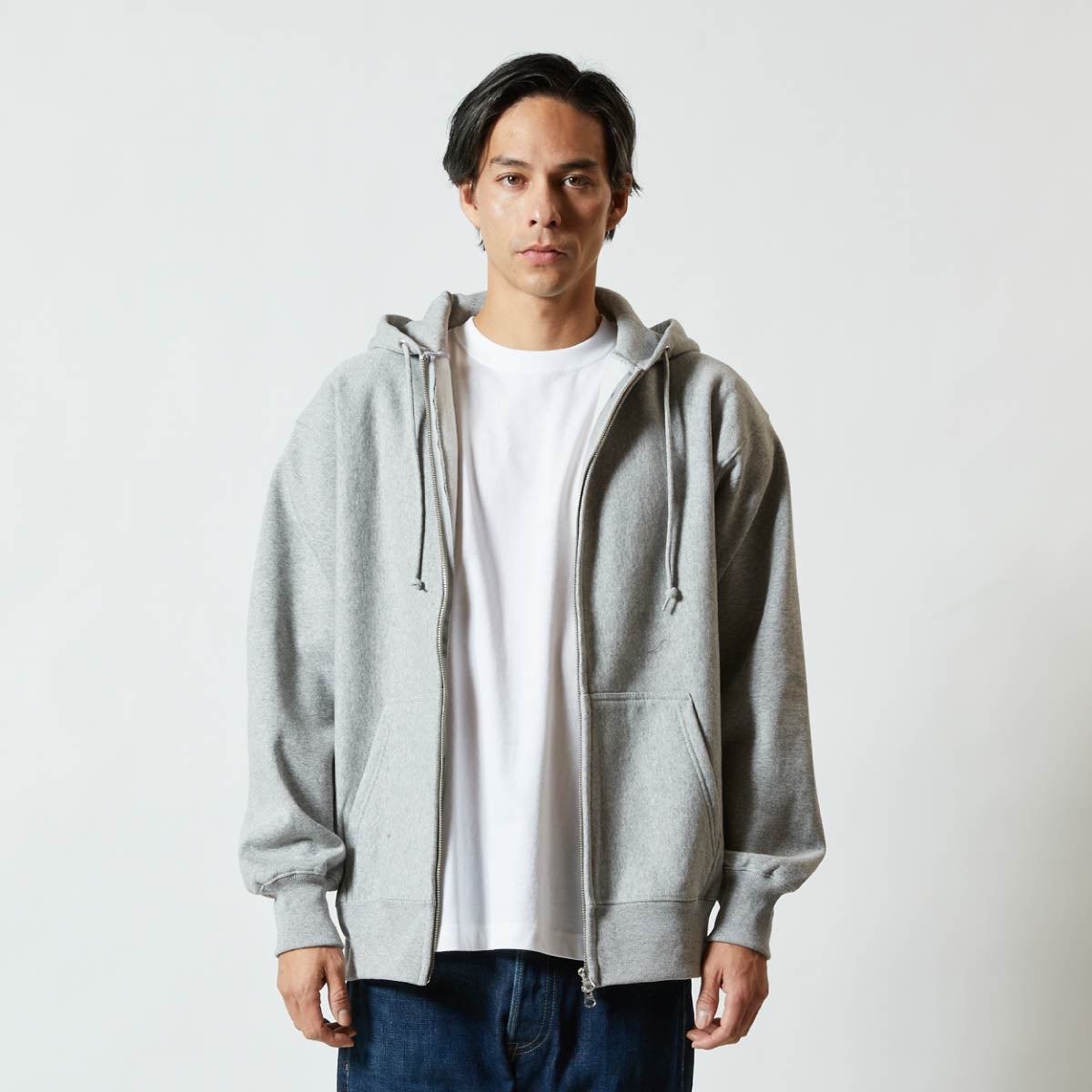 12.0オンス ヘヴィーウェイト スウェット フルジップ パーカ | ビッグサイズ | 1枚 | 5762-01 | スモーキーグリーン