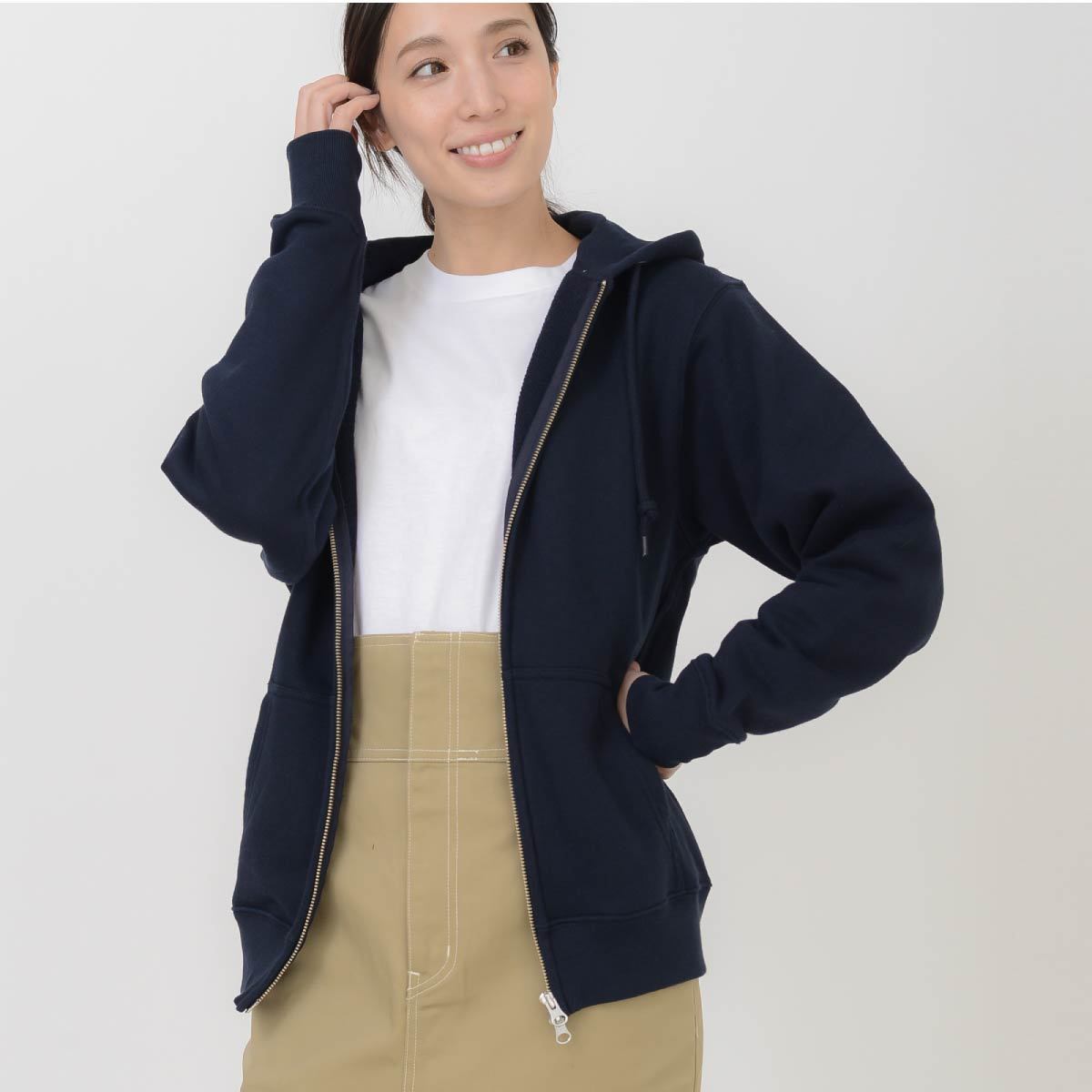 12.7オンス ヘヴィーウェイト スウェット フルジップ パーカ（裏パイル） | ビッグサイズ | 1枚 | 5767-01 | ブラック