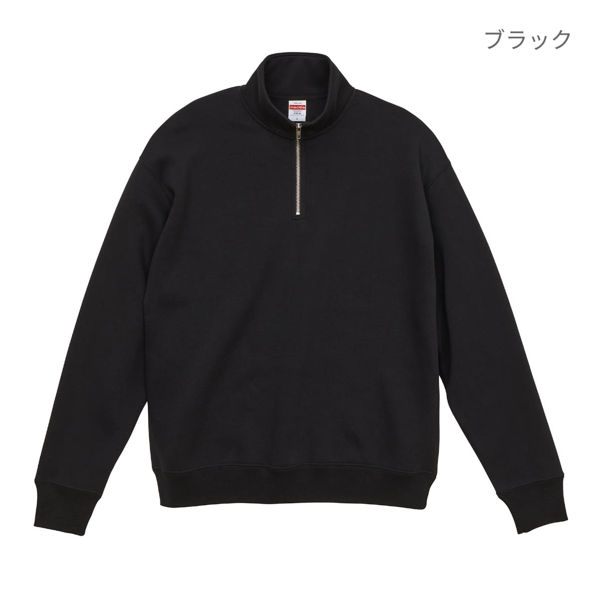 ハーフ ジップ メンズ 黒