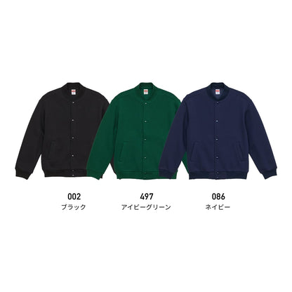 10.0オンス T/C ルーズフィット スウェット スナップ ジャケット (裏起毛) | メンズ | 1枚 | 5789-01 | ネイビー