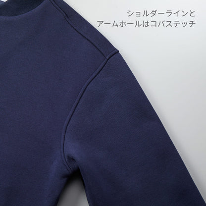 10.0オンス T/C ルーズフィット スウェット スナップ ジャケット (裏起毛) | メンズ | 1枚 | 5789-01 | ネイビー