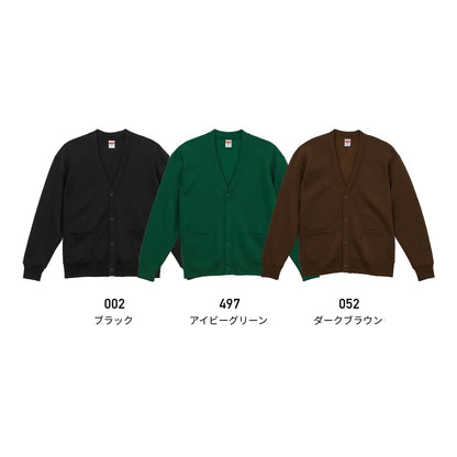 10.0オンス T/C ルーズフィット スウェット カーディガン (裏起毛) | メンズ | 1枚 | 5790-01 | ブラック