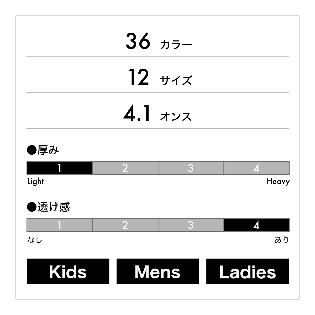 4.1オンスドライTシャツ | キッズ | 1枚 | 5900-02 | インディゴ