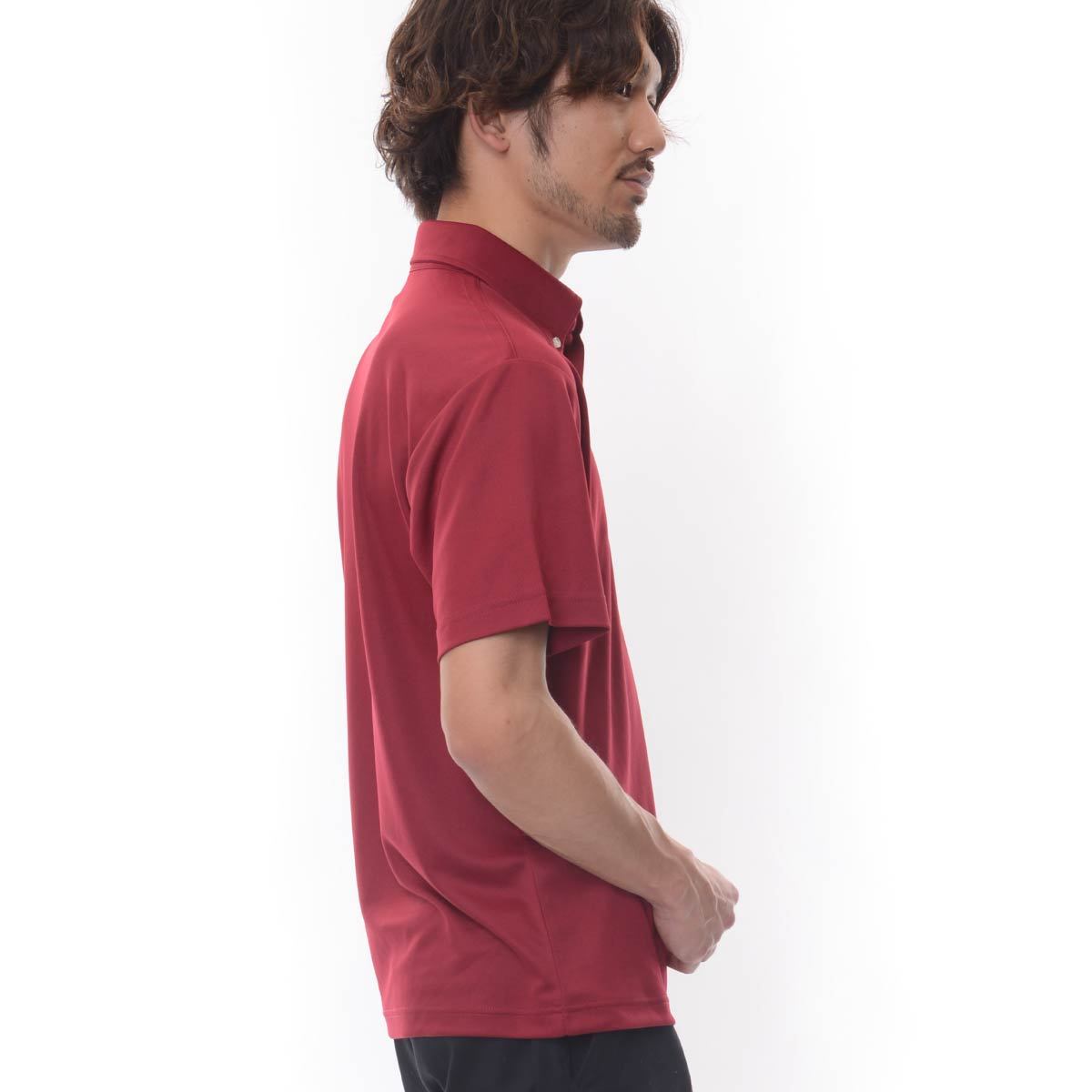 4.1オンス ドライ アスレチック ポロシャツ （ボタンダウン）（ポケット付） | ビッグサイズ | 1枚 | 5921-01 | バーガンディ