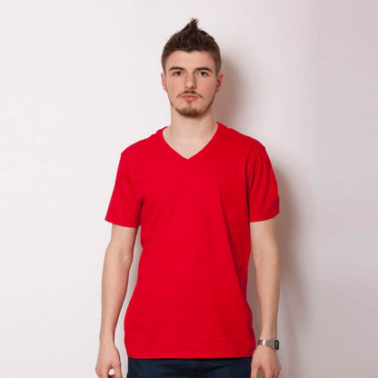 4.5 oz ソフトスタイルVネックTシャツ | メンズ | 1枚 | 64V00 | チェリーレッド