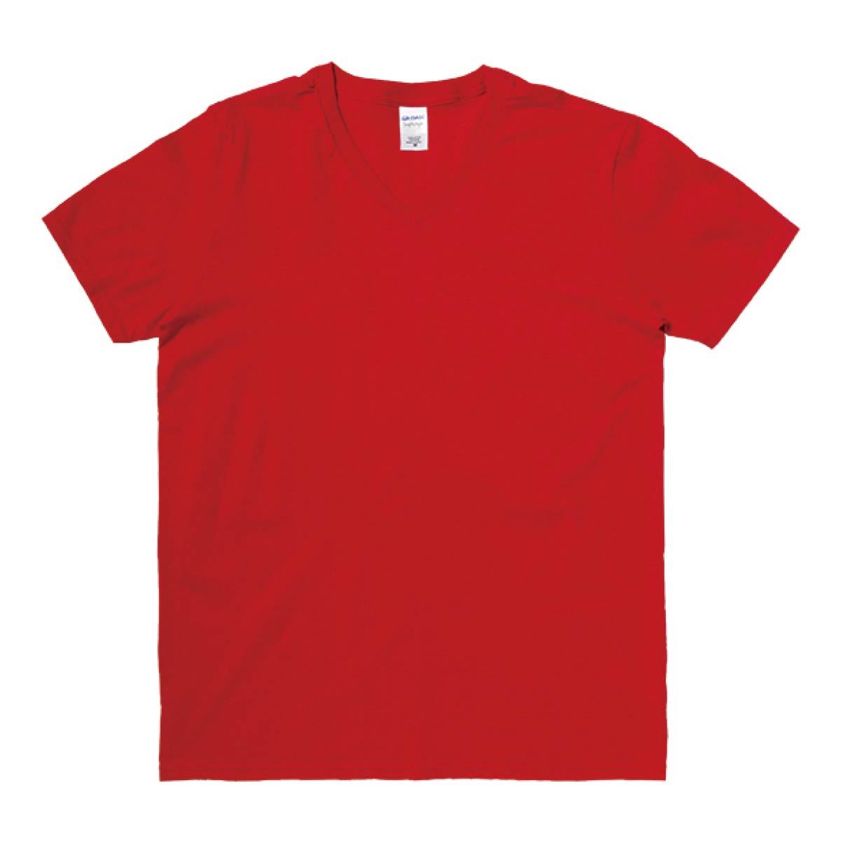 4.5 oz ソフトスタイルVネックTシャツ | メンズ | 1枚 | 64V00 | チェリーレッド