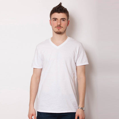 4.5 oz ソフトスタイルVネックTシャツ | メンズ | 1枚 | 64V00 | チェリーレッド