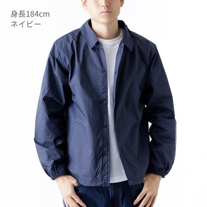 ナイロン コーチ ジャケット (ライニング付) | ビッグサイズ | 1枚 | 7059-01 | ブラック