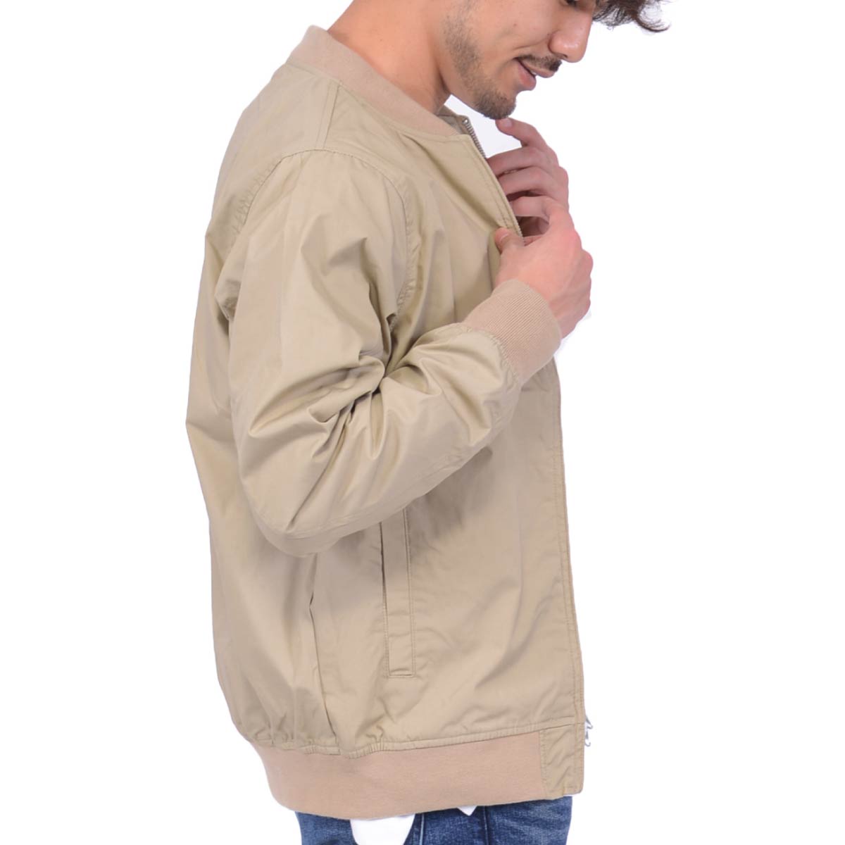 T/C スタジアム ジャケット（裏地付） | ビッグサイズ | 1枚 | 7079-01 | ベージュ