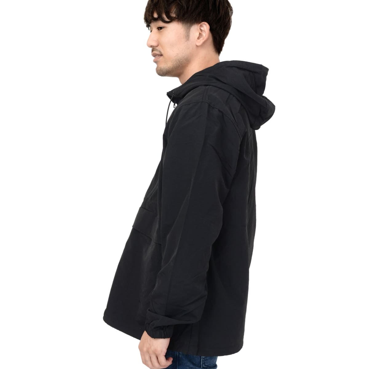 コットンライク ナイロン アノラック パーカ（一重） | メンズ | 1枚 | 7211-01 | アンティークグリーン