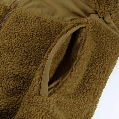 シープボア フリース スタンド ジャケット（裏地付） | メンズ | 1枚 | 7495-01 | コヨーテブラウン