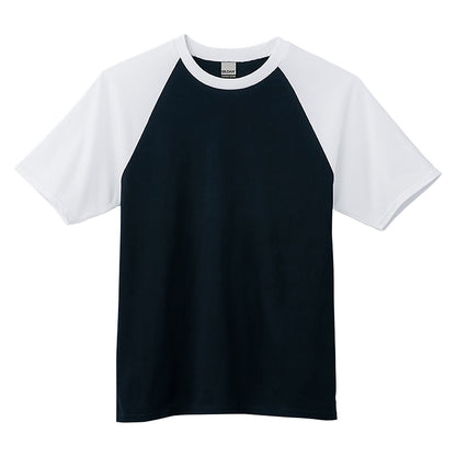 5.3オンス アダルトラグランＴシャツ | ビッグサイズ | 1枚 | 76500 | ブラック/ホワイト