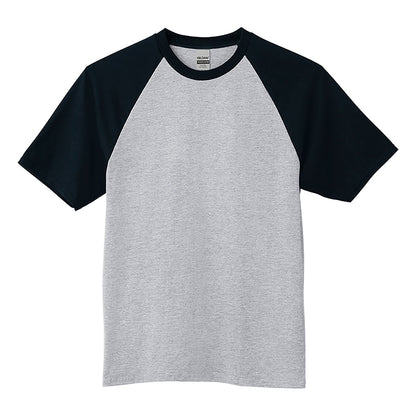 5.3オンス アダルトラグランＴシャツ | メンズ | 1枚 | 76500 | スポーツグレー/ブラック