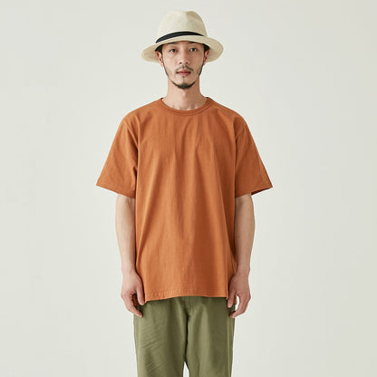 DOUBLE RIBS ダブルネックリブ 厚手半袖Tシャツ | メンズ | 1枚 | WHTTP_DR | ORANGE