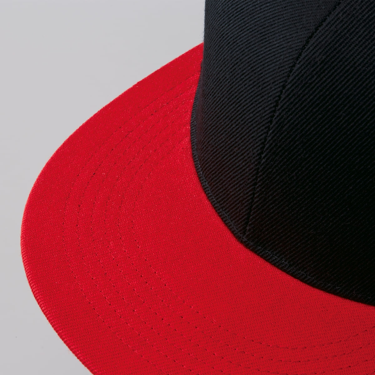 フラットバイザー スナップバック キャップ | ノベルティ(小物) | 1枚 | 9664-01 | ヘザーグレー/ブラック