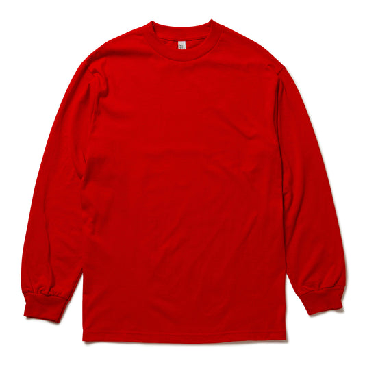6.0オンス クラシック 長袖Tシャツ | ビッグサイズ | 1枚 | 1304 | レッド