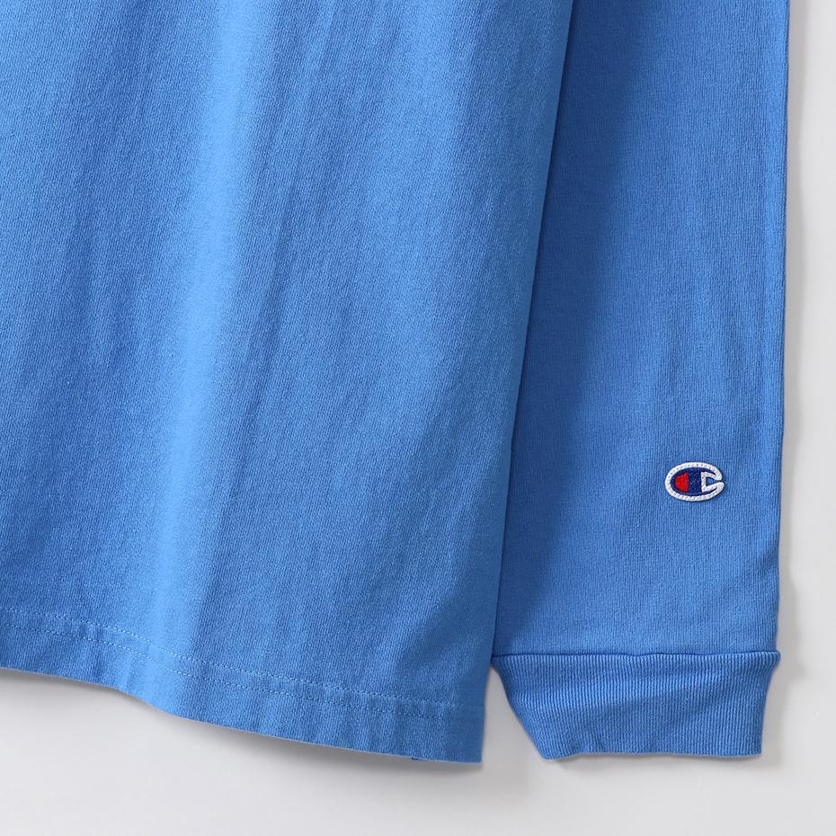 ポケット付き ロングスリーブTシャツ (C5-P401)  T1011(ティーテンイレブン) | メンズ | 1枚 | C5-P401 | ライトブルー