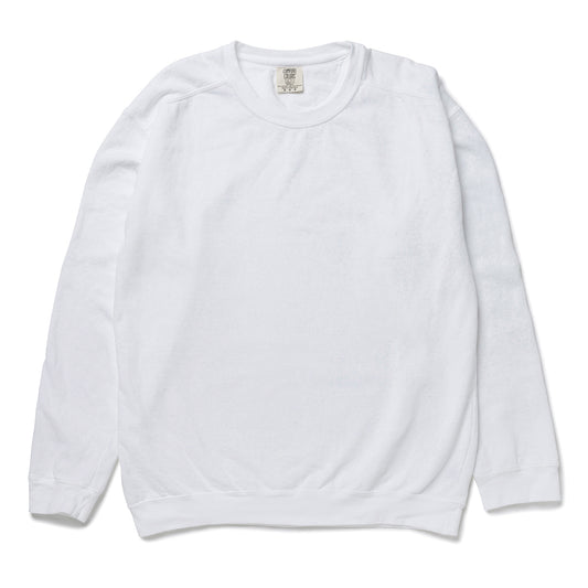 9.5 oz ガーメントダイ クルーネック スウェットシャツ | メンズ | 1枚 | 1566 | ホワイト