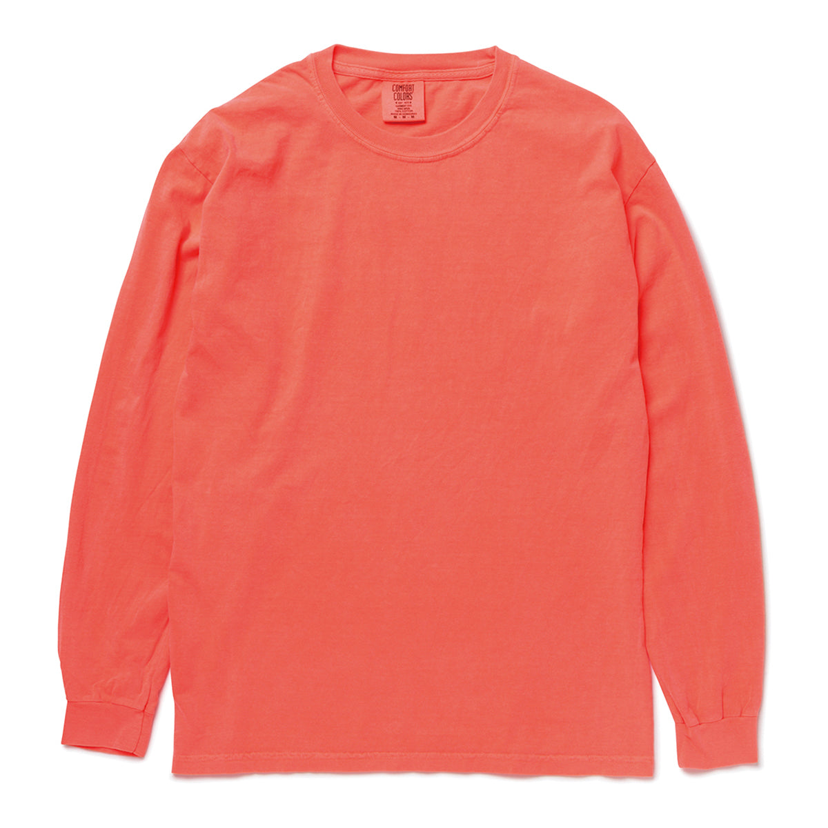 6.1オンス ヘビーウェイト 長袖Tシャツ | メンズ | 1枚 | 6014 | ネオンレッドオレンジ
