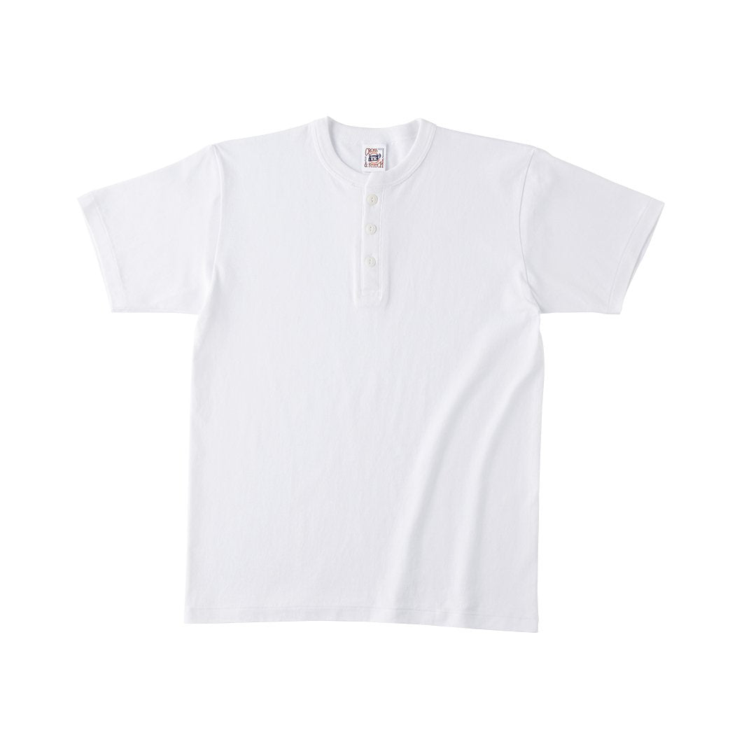 オープンエンド マックスウェイト ヘンリーネックTシャツ | ビッグサイズ | 1枚 | OE1120 | ホワイト