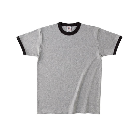 オープンエンド マックスウェイト リンガーTシャツ | メンズ | 1枚 | OE1121 | ヘザーグレー×スミクロ