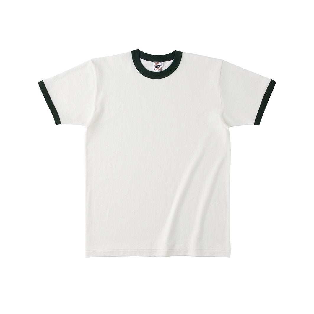 オープンエンド マックスウェイト リンガーTシャツ | ビッグサイズ | 1枚 | OE1121 | ナチュラル×フォレストグリーン