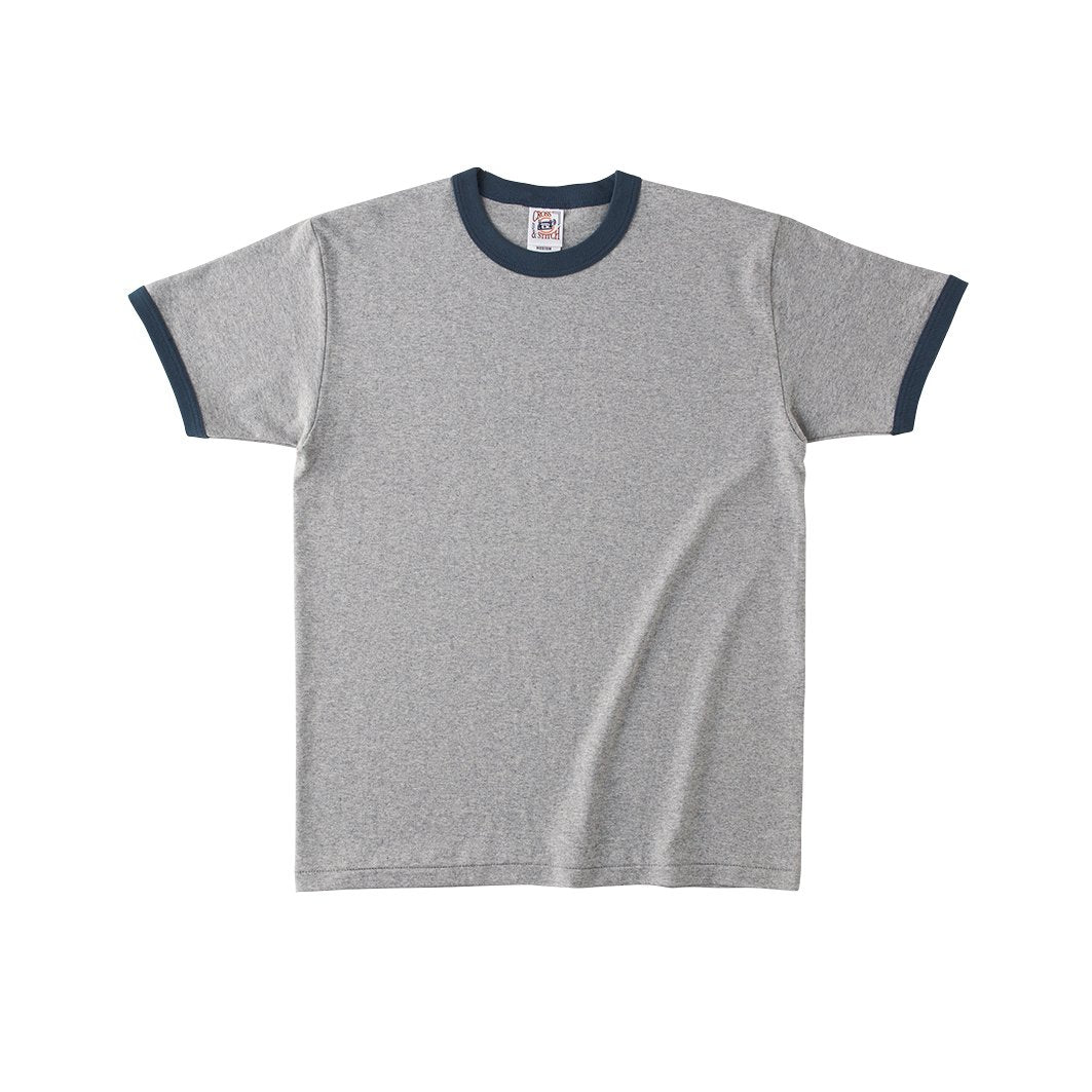 オープンエンド マックスウェイト リンガーTシャツ | メンズ | 1枚 | OE1121 | ヘザーグレー×デニム