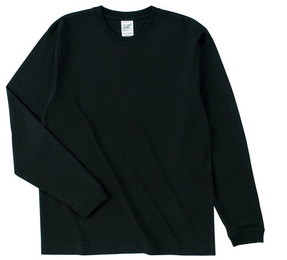 オープンエンドマックスウェイト ロングスリーブ Tシャツ(リブ有り) | キッズ | 1枚 | RL1216 | ブラック(SBK)