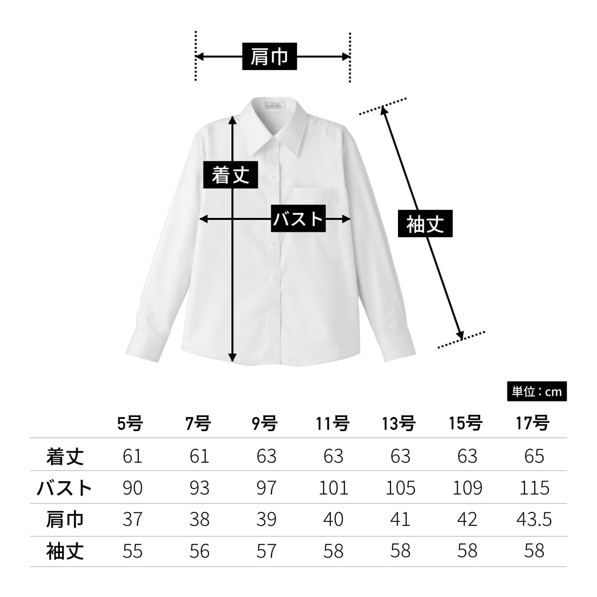 吸汗速乾長袖ブラウス | レディース | 1枚 | FB4012L | ブルー