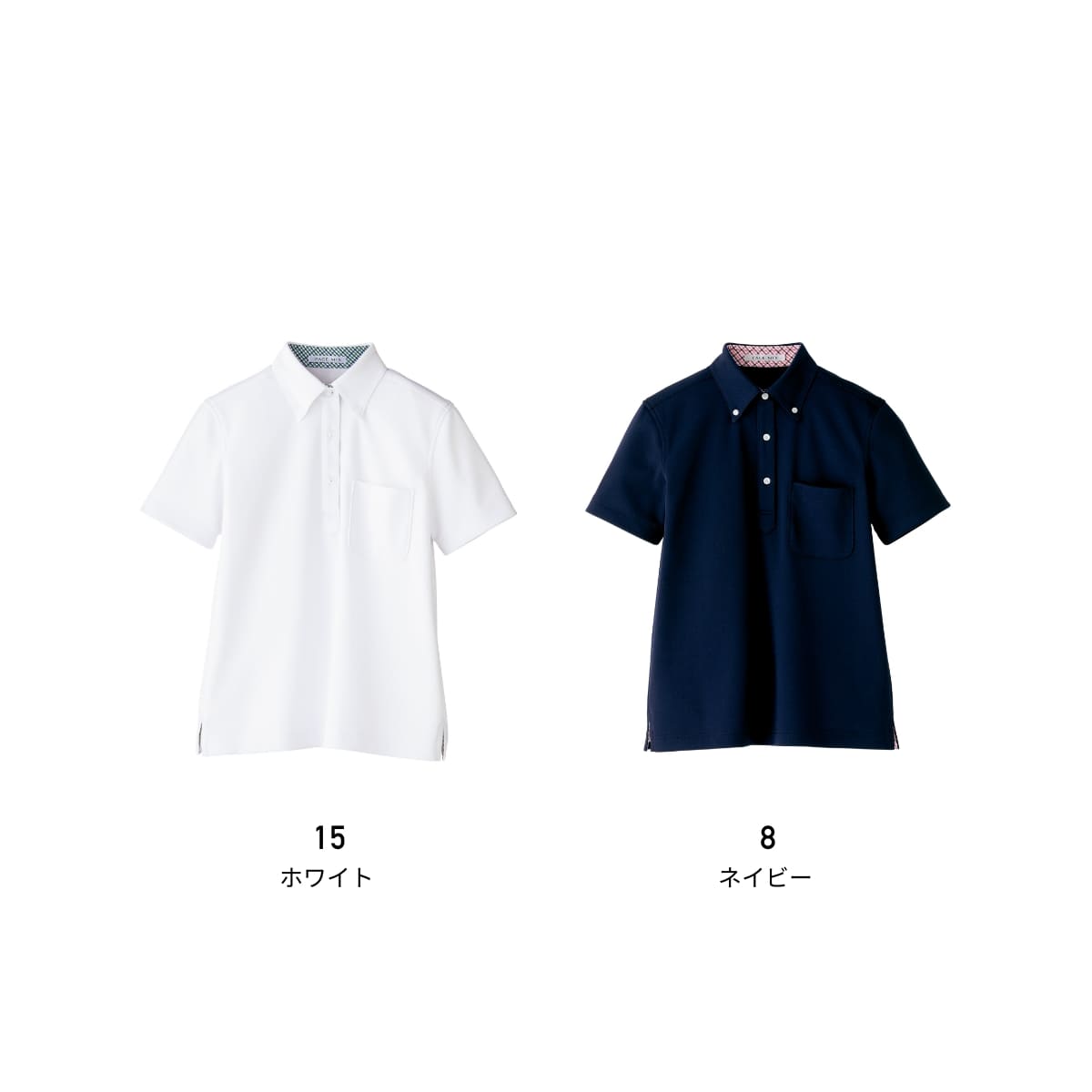 レディス吸汗速乾ポロシャツ（チェック） | レディース | 1枚 | FB4017L | ホワイト