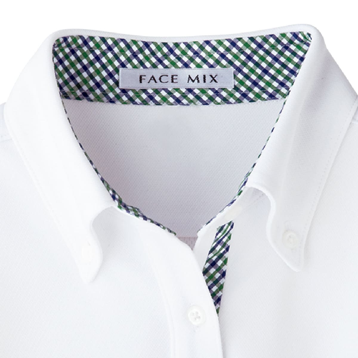 レディス吸汗速乾ポロシャツ（チェック） | レディース | 1枚 | FB4017L | ホワイト